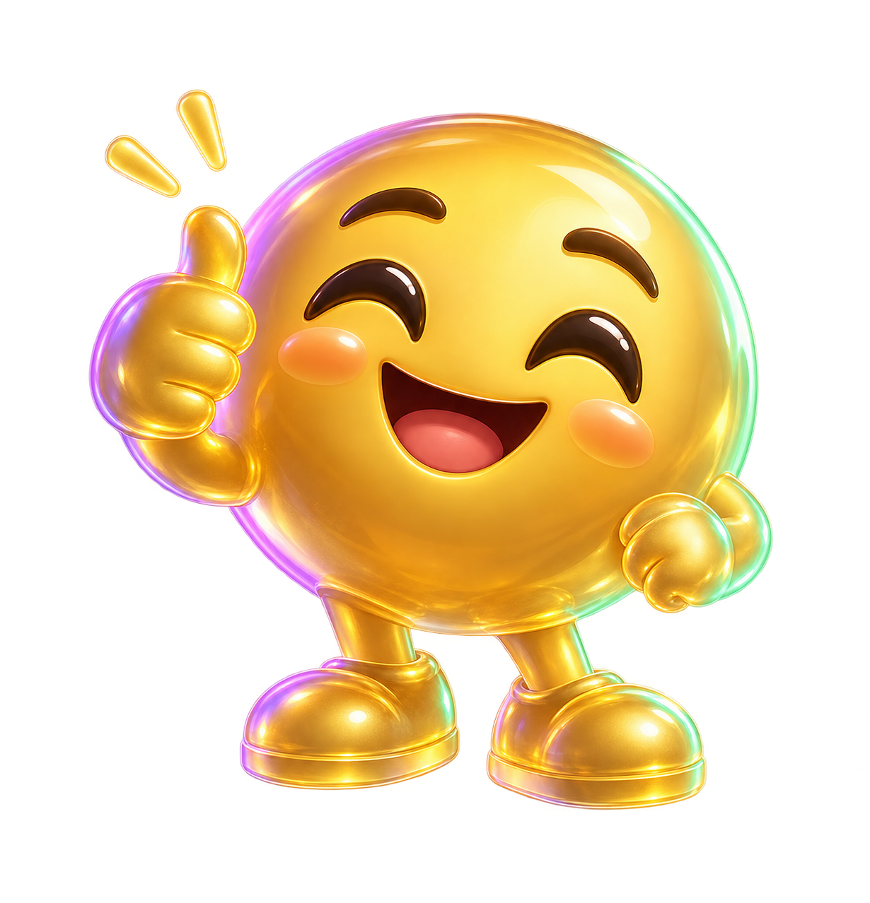 Personagem 3D de incentivo